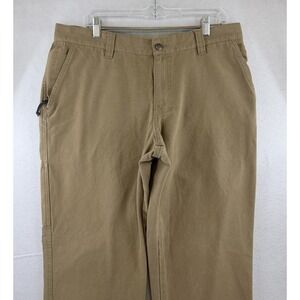 Columbia Pants Mens 36x32 Brown Cargo Outdoor Work Utility Pockets AM8066